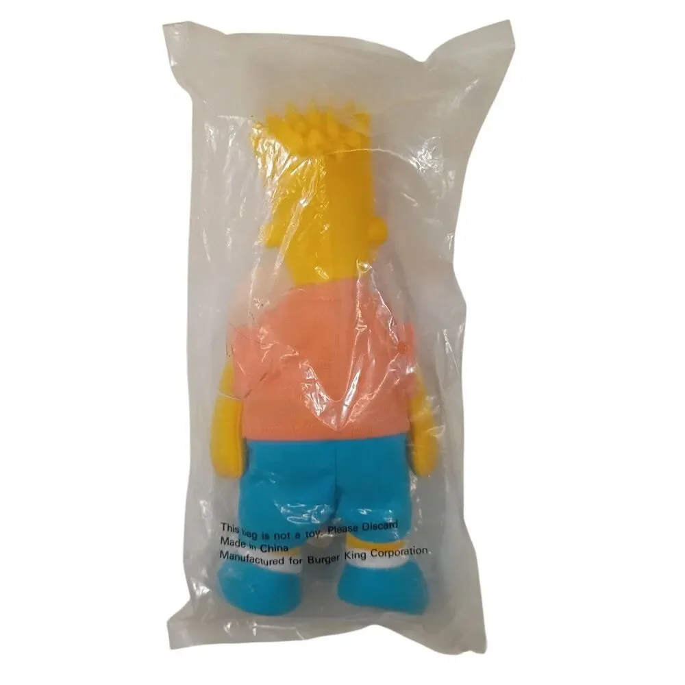 Vintage 1990 Burger King The Simpsons Bart 9” Plush Sealed In Original Package